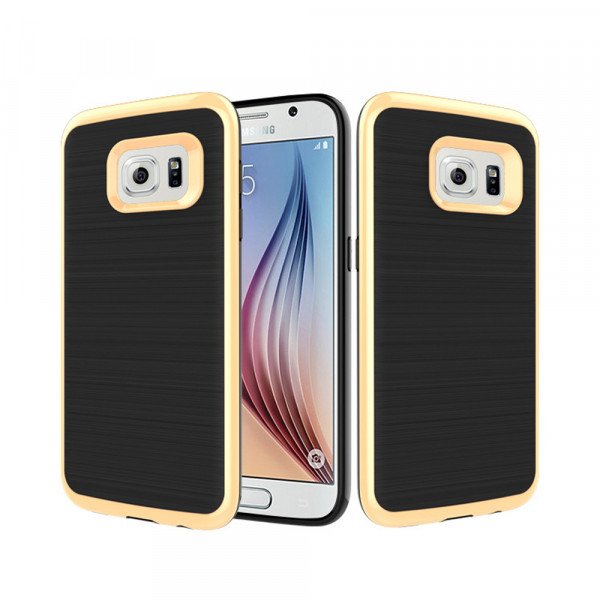 Wholesale Samsung Galaxy S7 Edge Impact Hybrid Case (Champagne Gold)